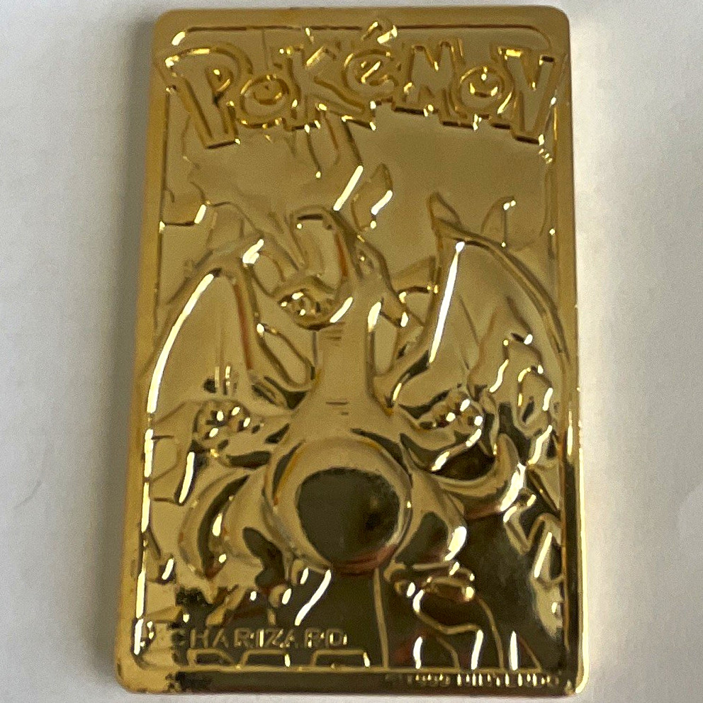Nintendo Pokemon TCG Charizard #06 23K Gold Plated Limited Edition Card COA