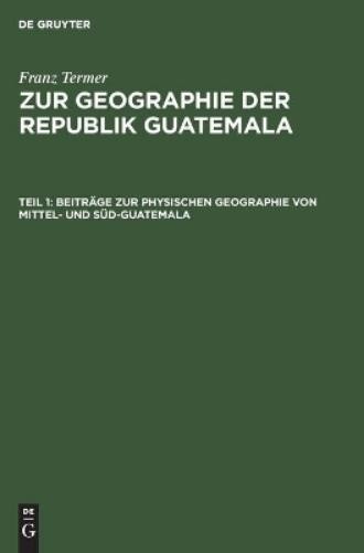 Franz Termer Beiträge Zur Physischen Geographie Von Mittel- Und Süd-G (Hardback)Another great item from Rarewaves USA | Free delivery!