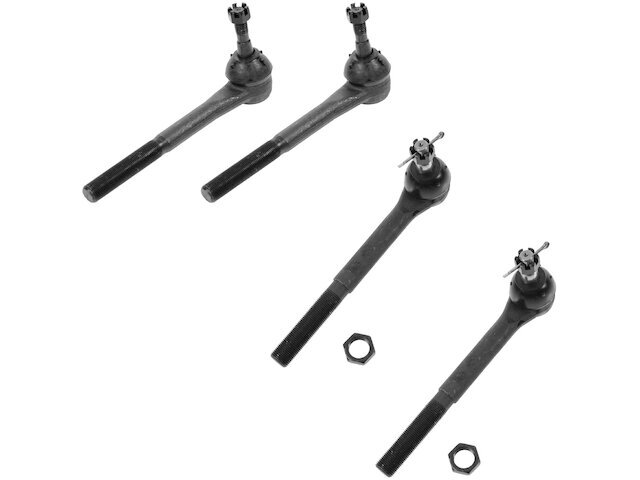 Front TRQ 4 Piece Tie Rod Set Tie Rod End Set fits GMC C3500 1988-2000 89YCZY