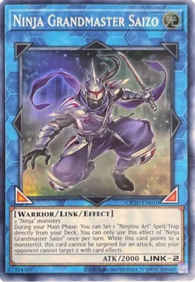 Ninja Grandmaster Saizo OP20-EN010 Super Rare Unlimited Near Mint Yugioh Card