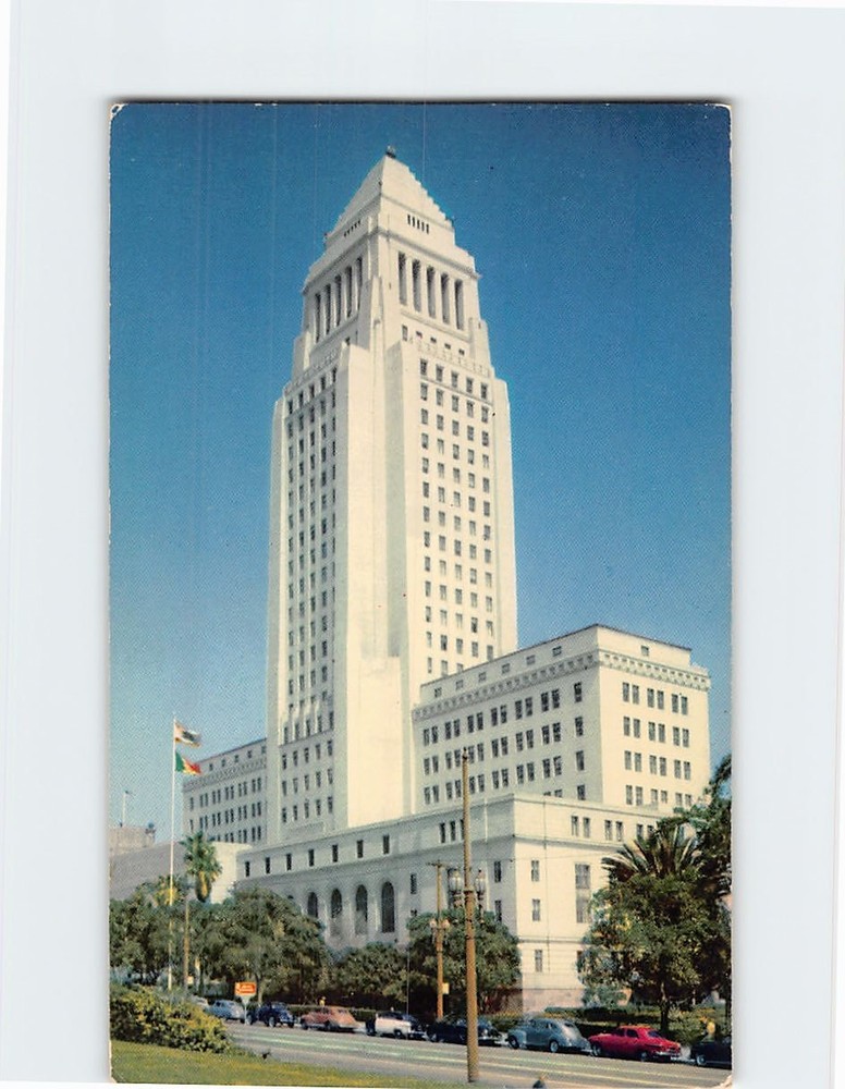 Postcard City Hall Los Angeles California USA