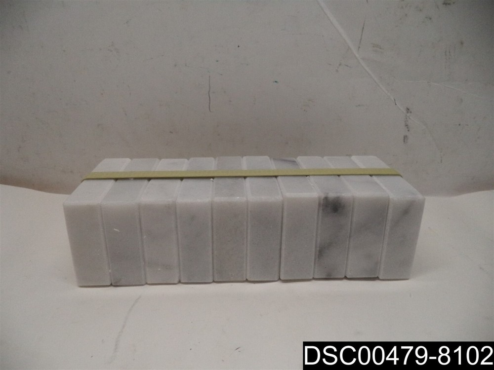 80-Pack Crown Awards White Marble Trophy Bases 2x3x0.75 Inches MBX15