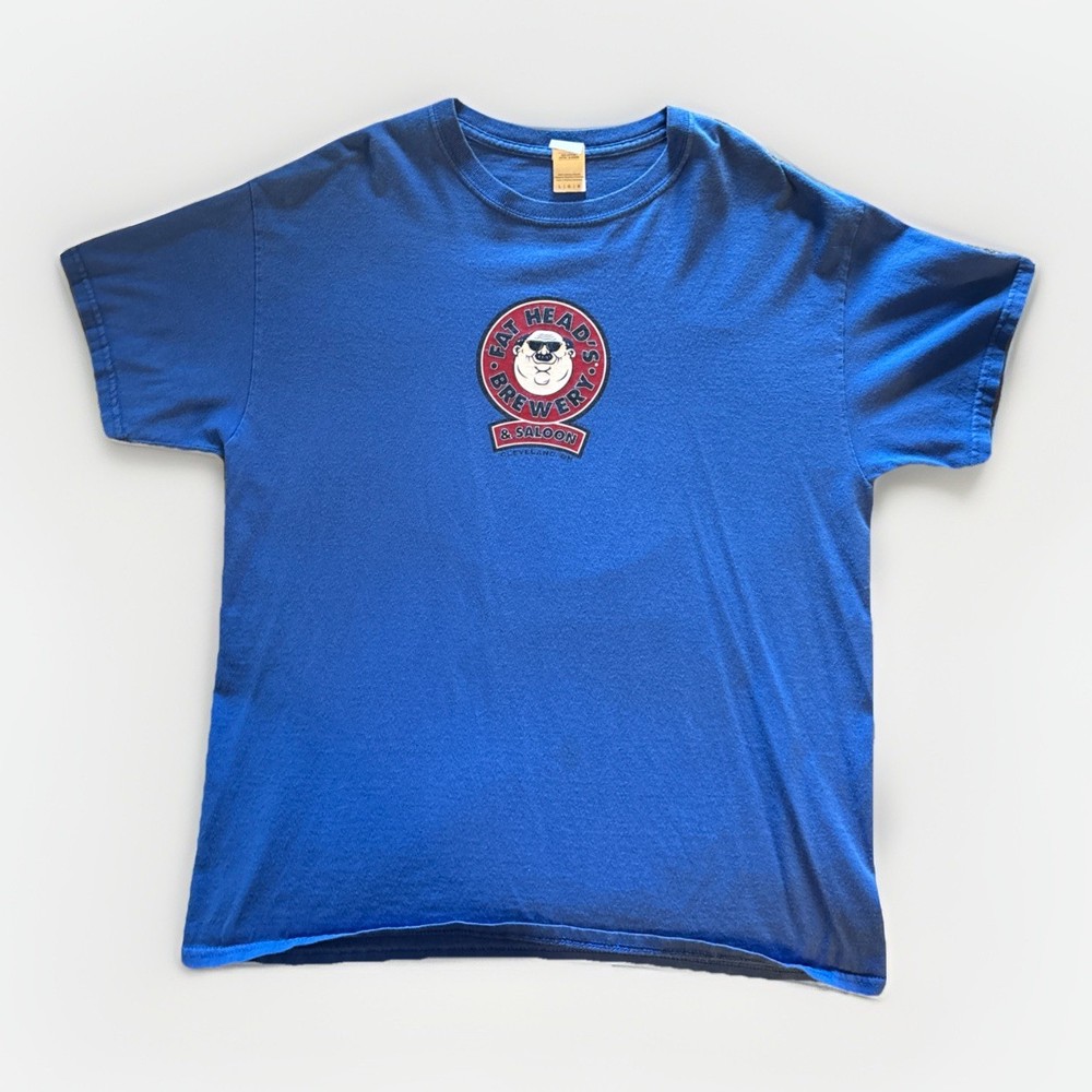 FAT HEADS BREWERY BUMBLE BERRY T SHIRT Craft Beer Honey Blueberry MENS LARGE