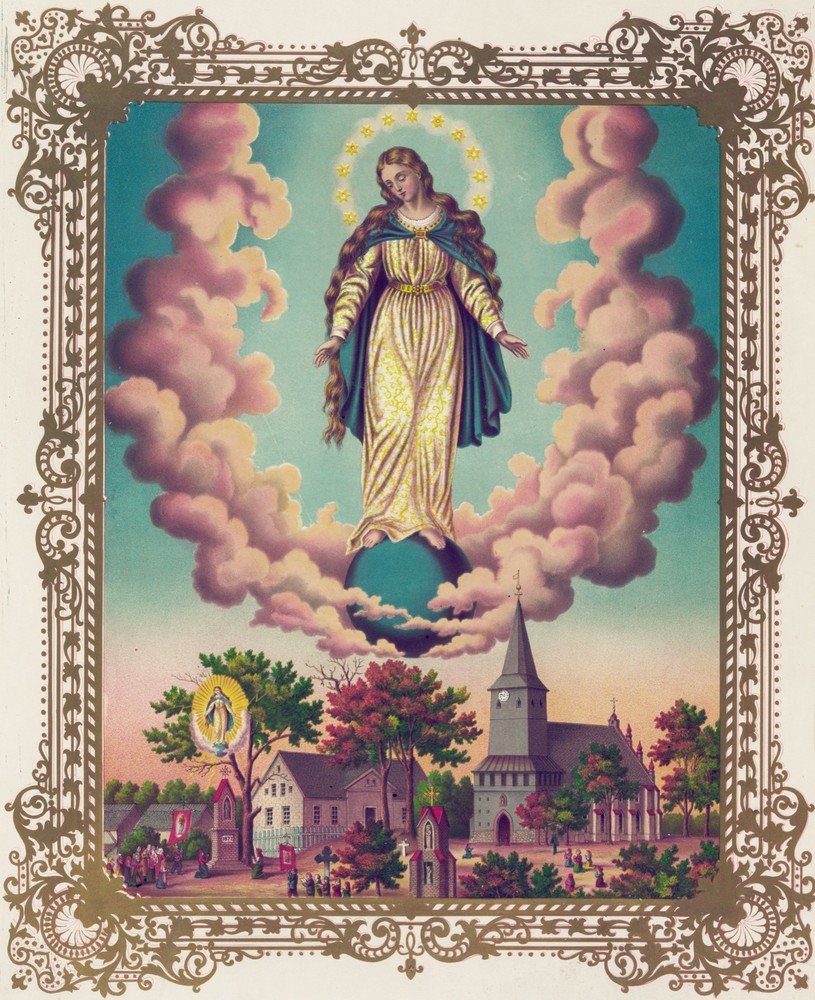 Wall Decor Poster.Room interior art design.Christian Virgin.Christ bible.11593