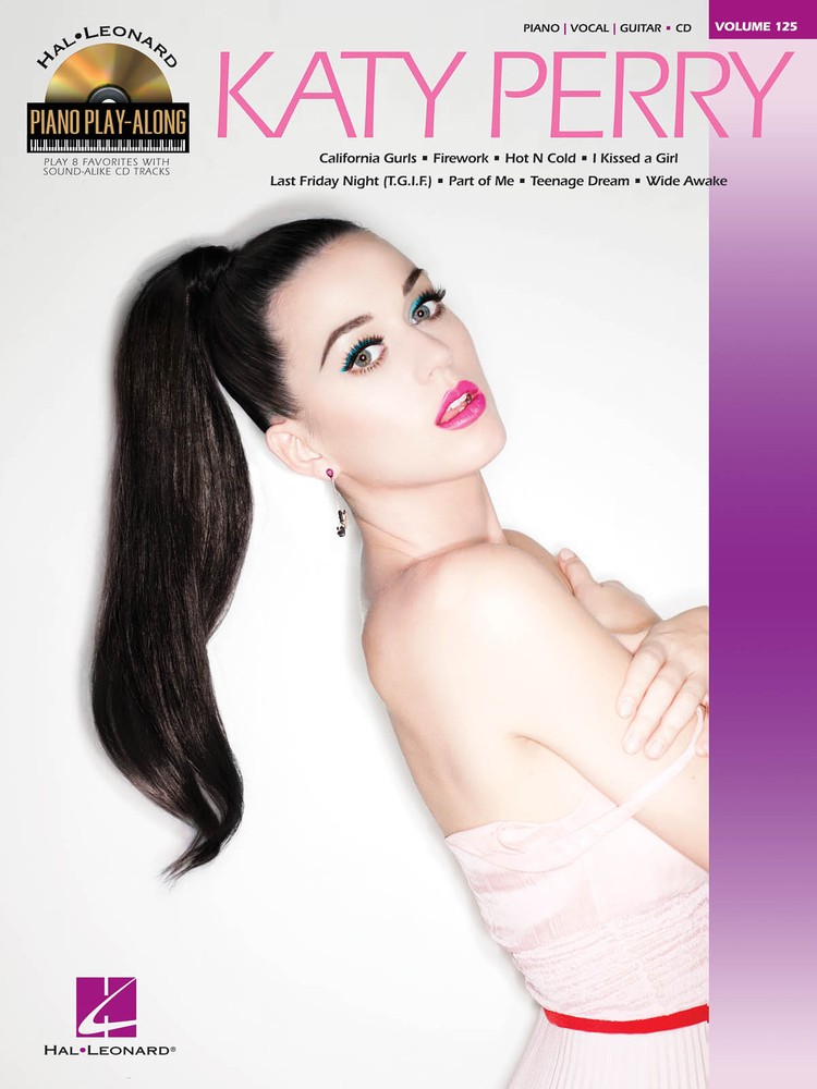 Katy Perry Piano Play-Along Songbook with Guitar Chords and CD Vol 125