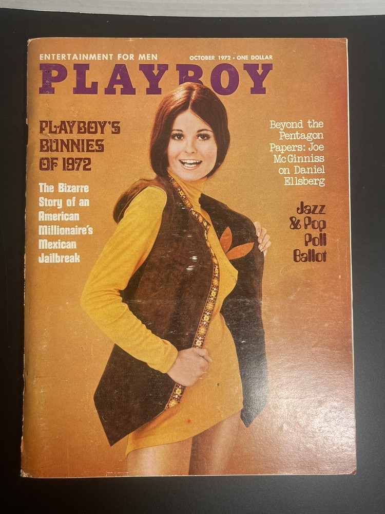 Playboy Magazine 1972 October Edition Playboy's Bunnies of 1972 Joe McGinniss