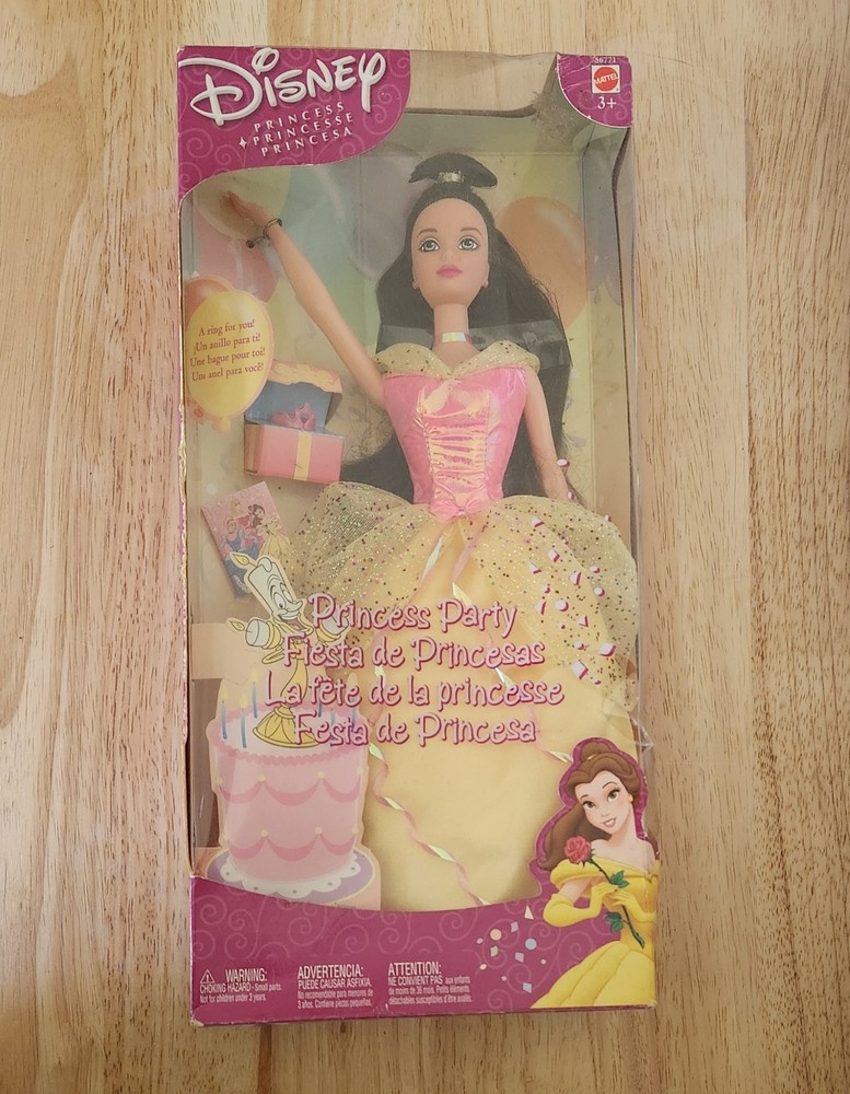 Barbie - BELLE - Disney Princess Mattel 2002 Princess Party