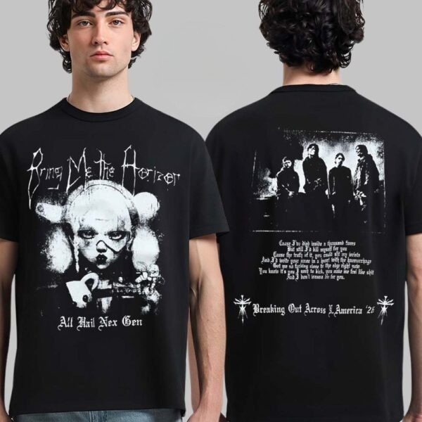 Bring Me The Horizon Nex Gen 2026 Tour T-Shirt Two Sided Dates Tee