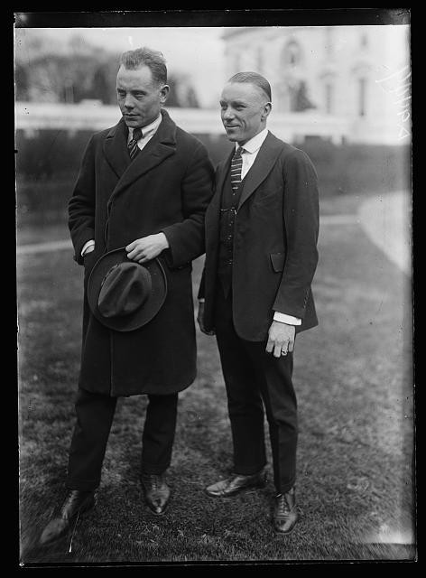 Photo:Washington DC White House Men 1920s Portrait Outside Lawn