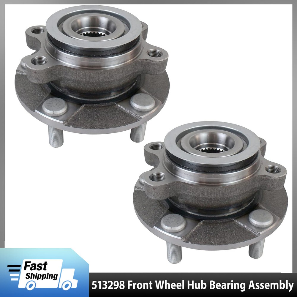 2 Front Wheel Hub and Bearing Assembly for 08-13 Nissan Rogue 14-15 Rogue Select