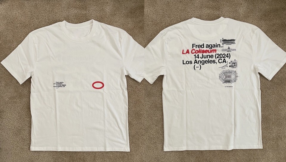 Fred Again LA Coliseum Tour For Fan T-shirt S to 5XL UR584