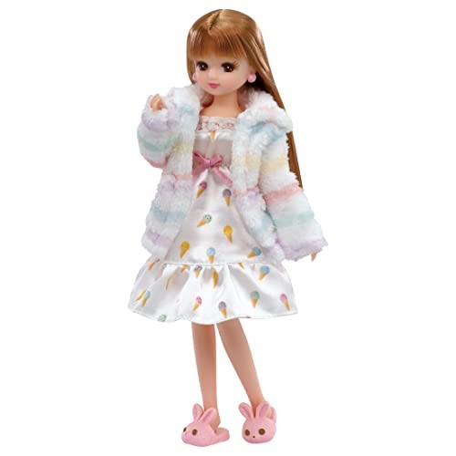 New TAKARA TOMY Licca-chan Doll LW-06 Fluffy Room Wear from Japan (Dress Only)