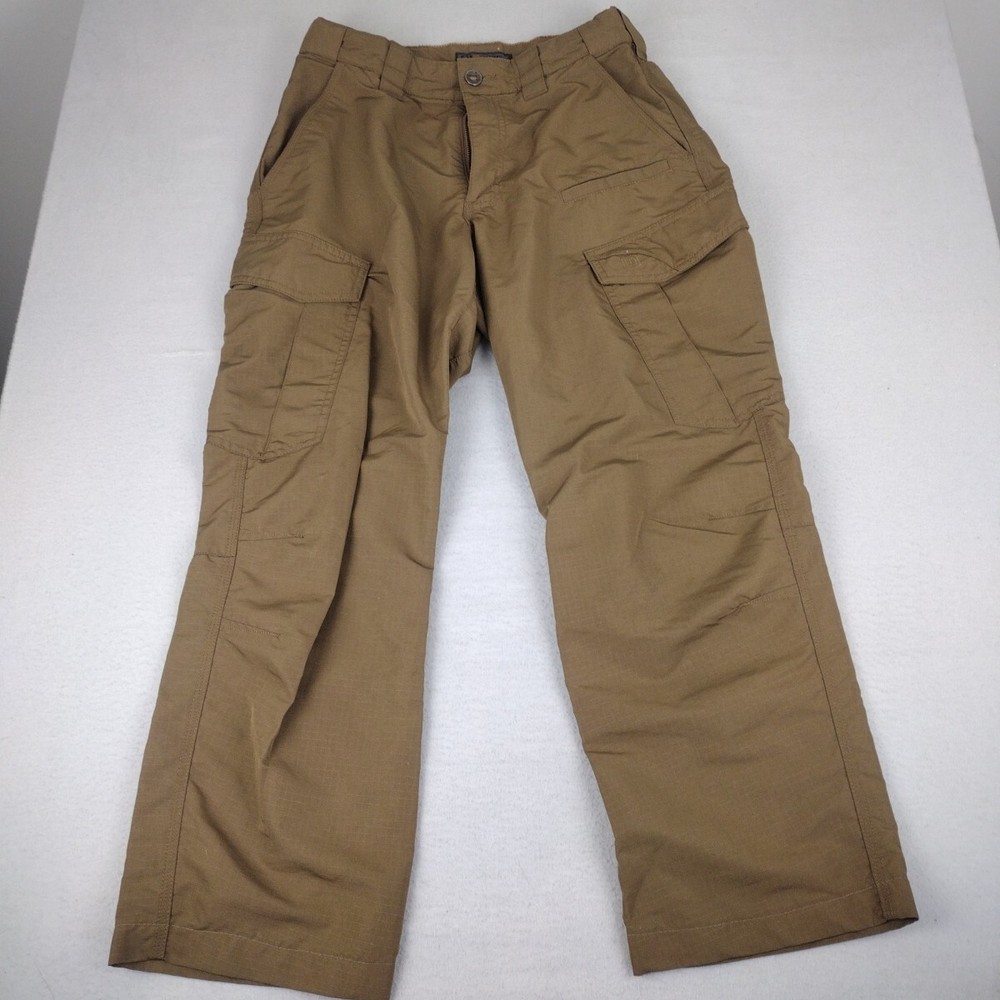 511 Tactical Pants Mens 30x27 Short Brown Ripstop Utility Hiking Tag 30x30