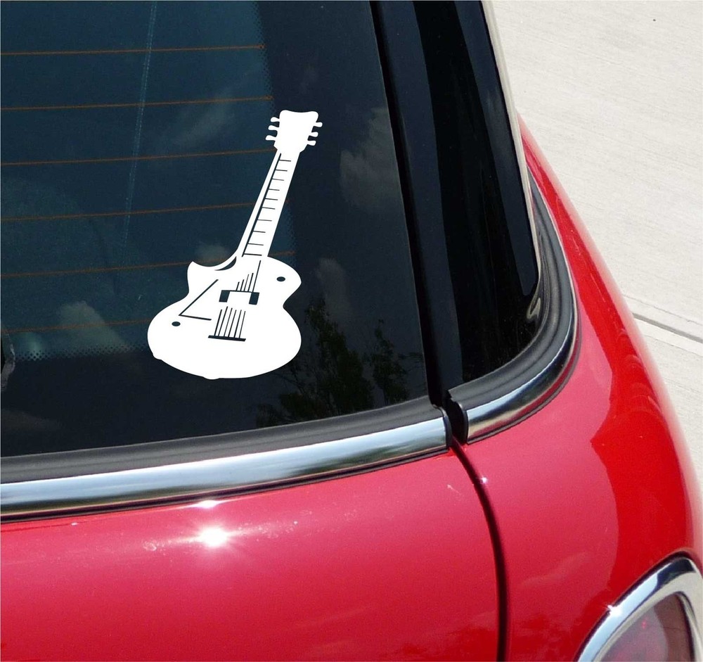 Electric Guitarist Band Sticker for Car Wall Decor