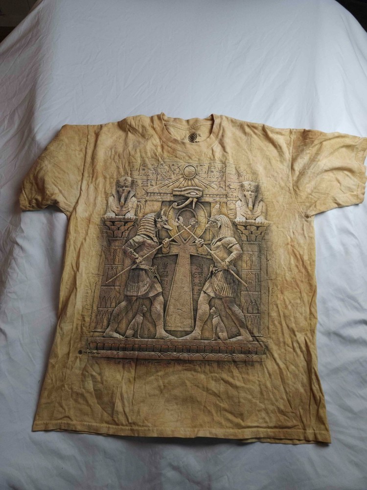 The Mountain Immortal Combat T-Shirt Mens XL Brown Egyptian Gods Horus Anubis