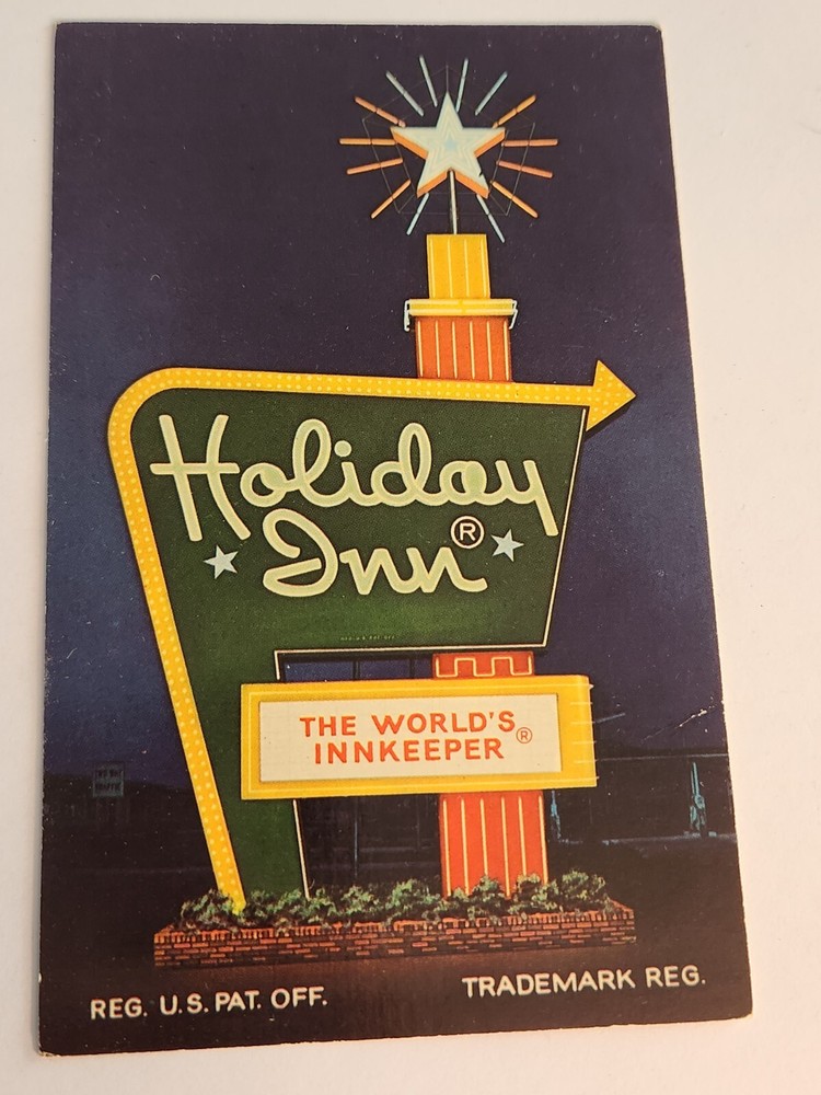 HOLIDAY INN NOS Vintage Postcard Unposted NEW FORT LAUDERDALE FLORIDA Color Sign