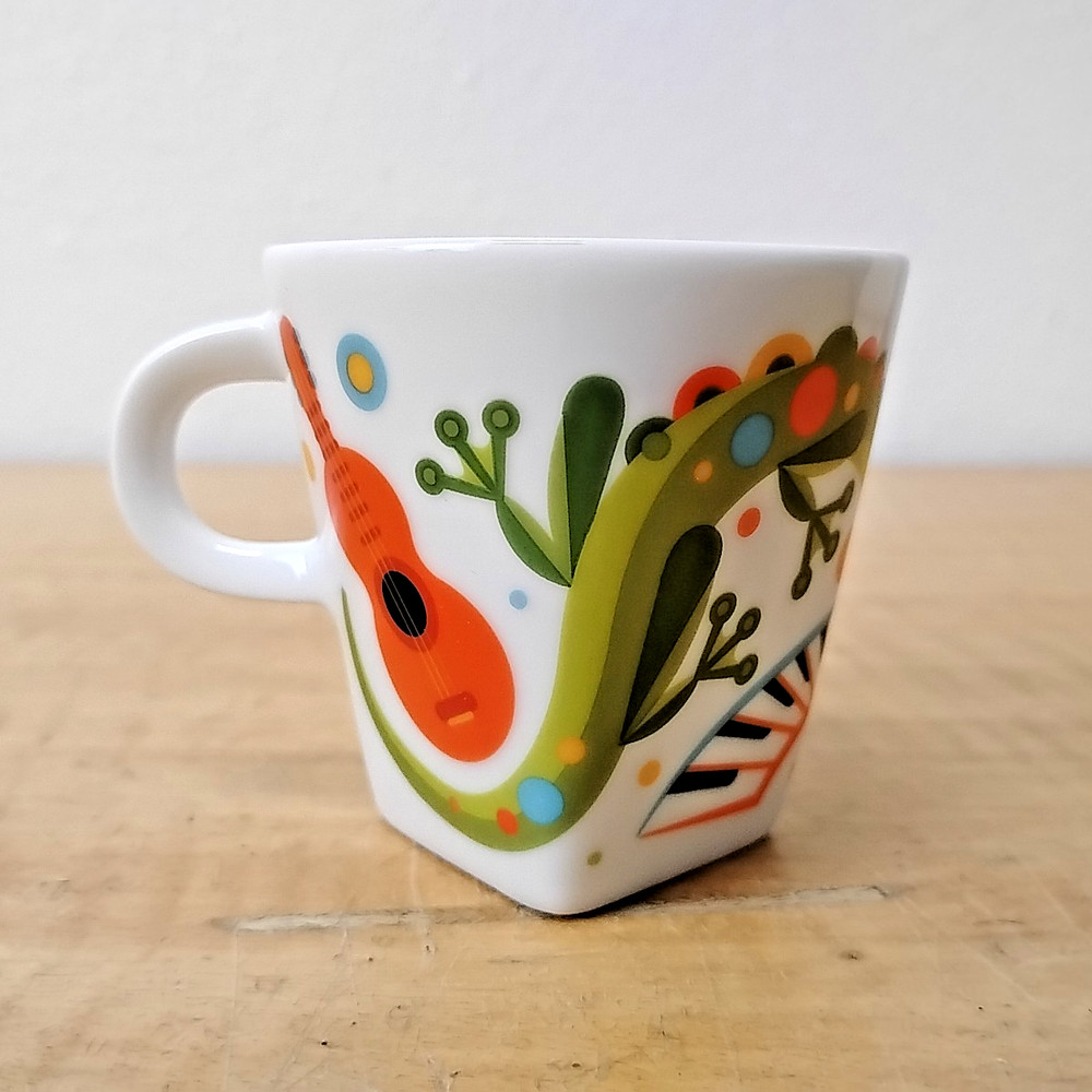 Nespresso Cafe de Cuba Espresso Cup - Art by Carlos Zamora - Cup Only