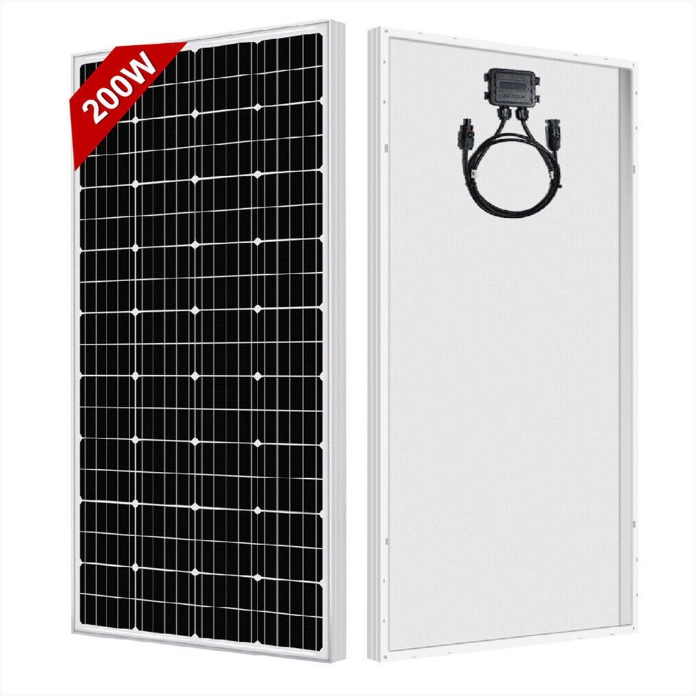200W 12V Monocrystalline Solar Panel for Boat RV Home Off-Grid Charging