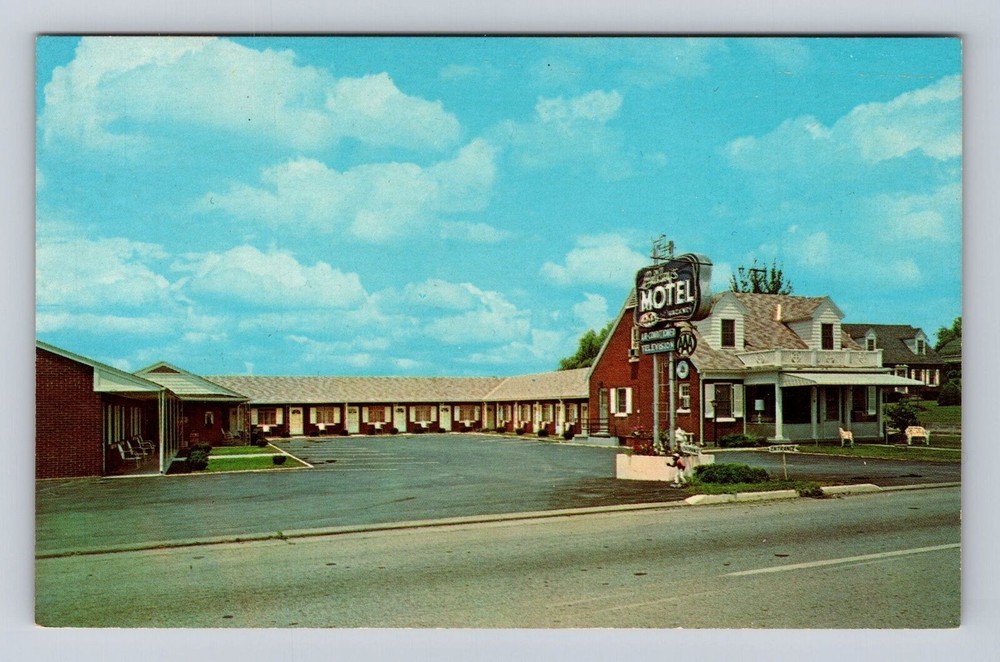 Harrodsburg KY-Kentucky, Bailey's Motel, Advertising, Vintage Souvenir Postcard