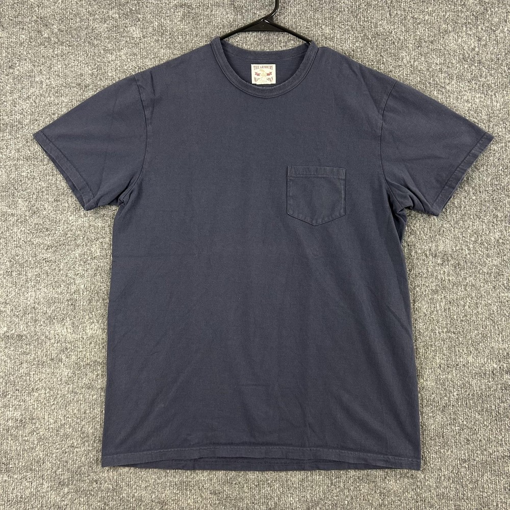 The Armoury Shirt Mens Large Real McCoys Basic Tee Navy Street Minimalist Japan