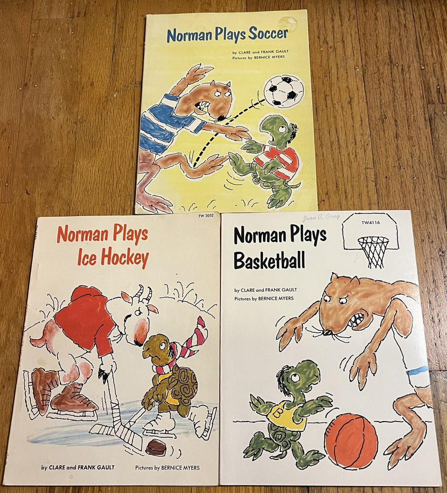 NORMAN PLAYS BASKETBALL : Soccer : Clare & Frank Gault lot : Bernice Myers : vtg