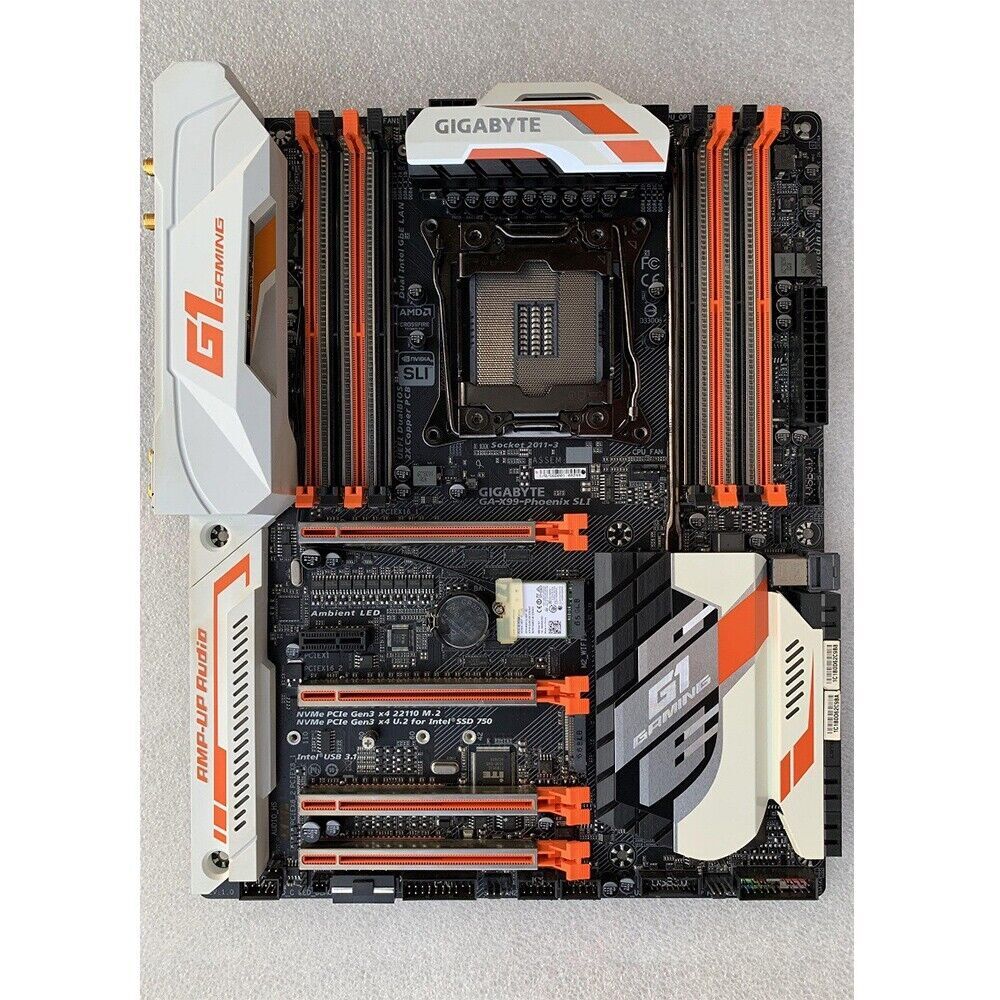 For Gigabyte GA-X99-PHOENIX SLI LGA 2011-V3 DDR4 1×U.2 1×M.2 ATX Motherboard #F2