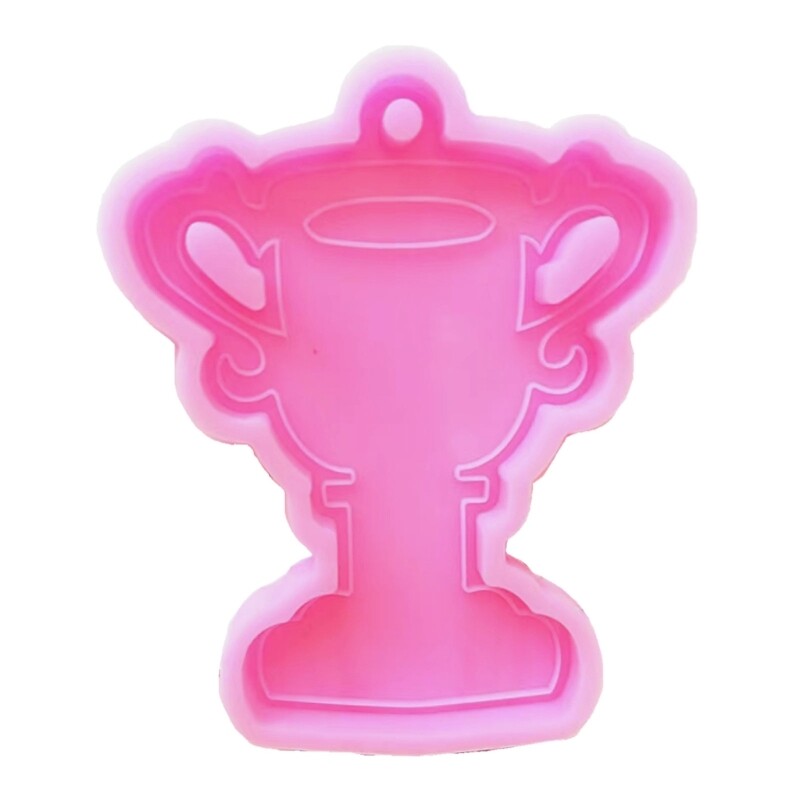 Silicone Keychain Trophy Mold for DIY Resin Jewelry Crafting