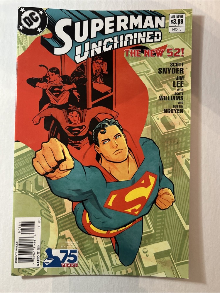 Superman Unchained #3 Cliff Chiang 1:25 1-25 1 for 25 variant DC Comics 2013