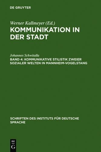 Johannes Schwit Kommunikative Stilistik zweier sozialer Welten in Man (Hardback)