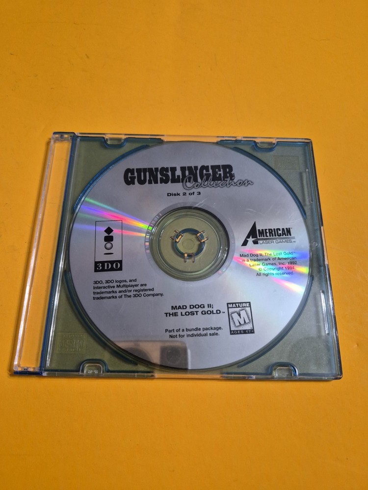 Mad Dog II The Lost Gold Gunslinger Collection 3DO Disk 2 Replacement Disc Only