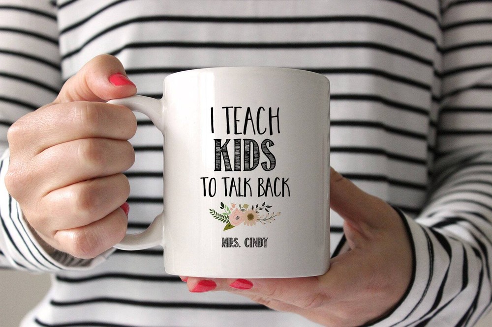 I Teach Kids To Talk Back Mug Speech Therapist Personalized Gift For Therapist