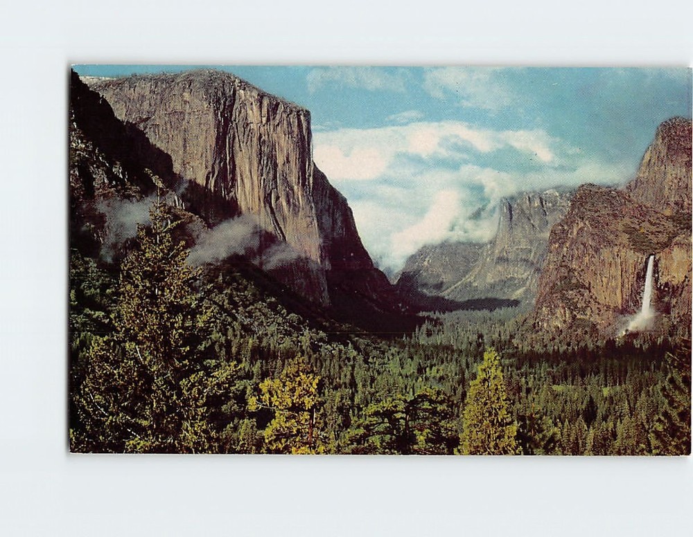 Postcard As Seen from Wawona Road Yosemite National Park California USA