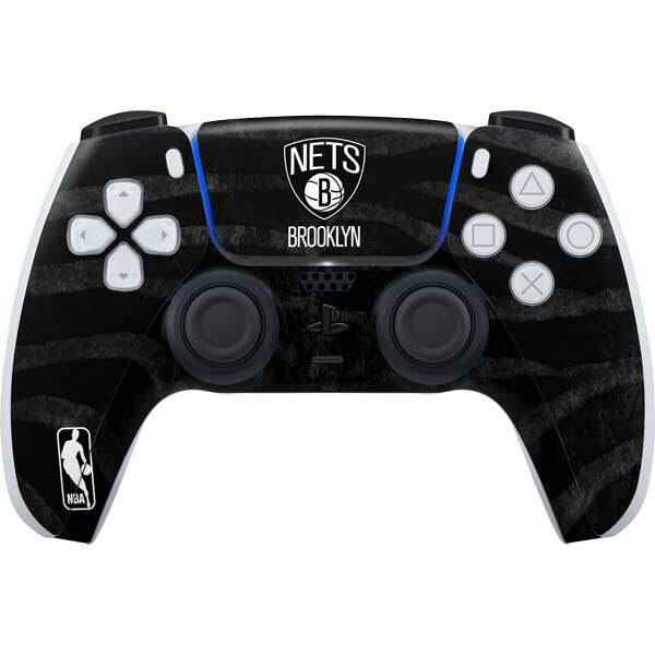 NBA Brooklyn Nets PS5 Controller Skin - Brooklyn Nets Black Animal Print