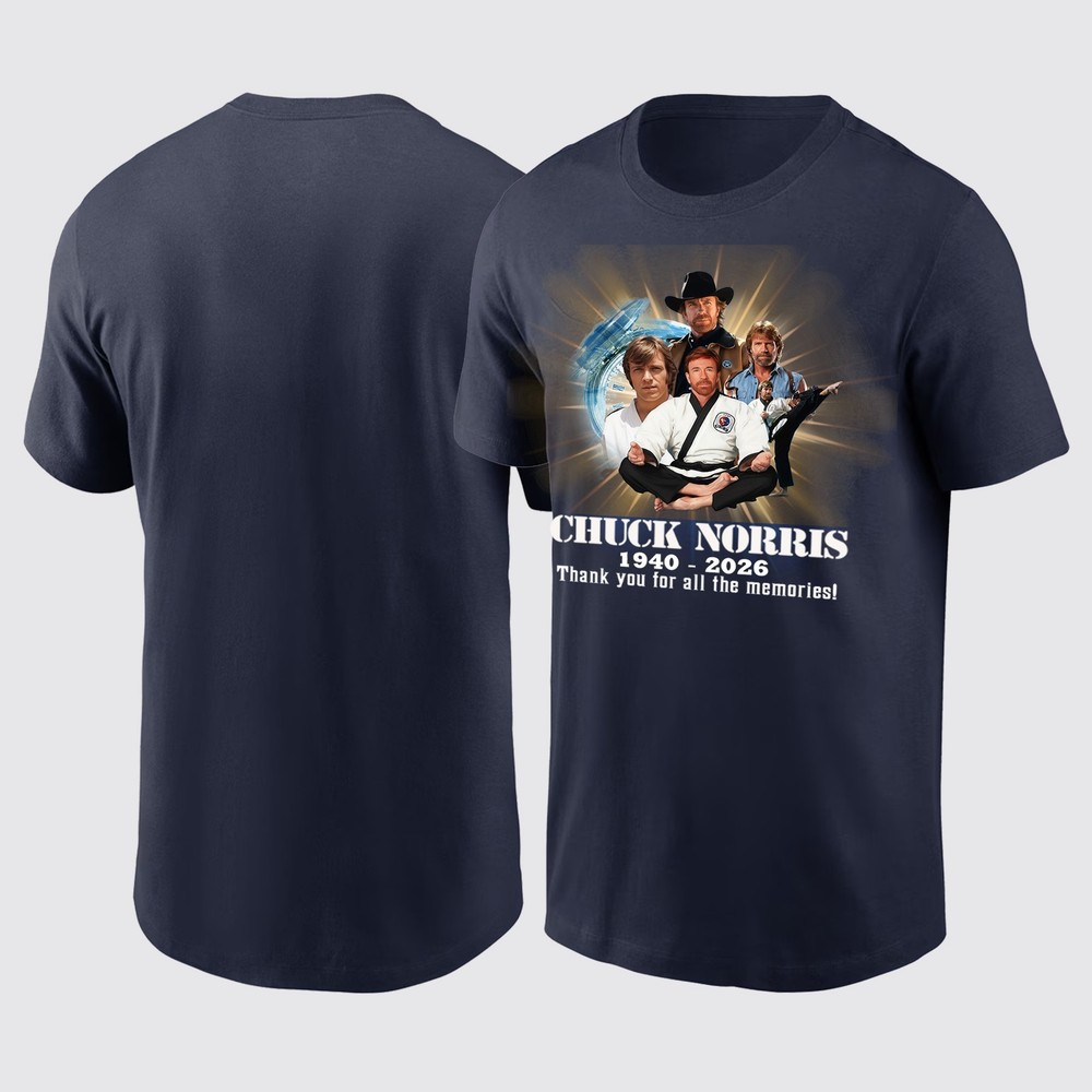 Chuck Norris Legends Never Die, Thank you for all the Momories Shirt - S to 5XL