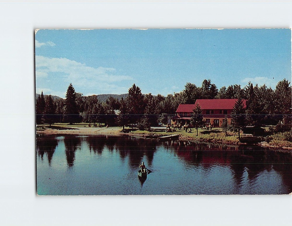 Postcard Wilderness Lodge Indian Lake New York USA