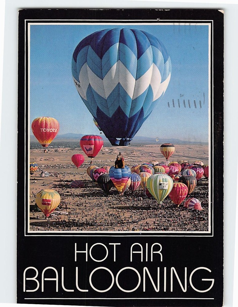 Postcard Hot Air Ballooning in the Southwest USA