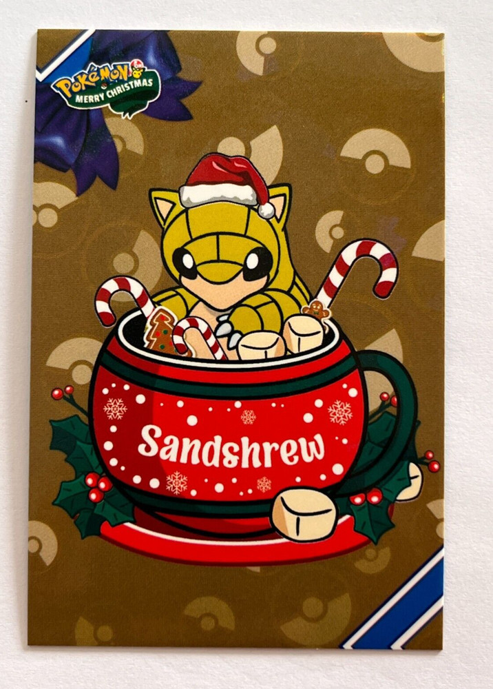 2024 POKEMON CHRISTMAS DATABASE Card #098 SANDSHREW Peru Edition Foil