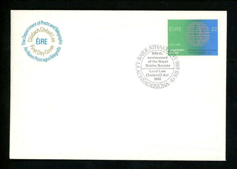 Postal History Ireland FDC #514 Royal Dublin Society 1981