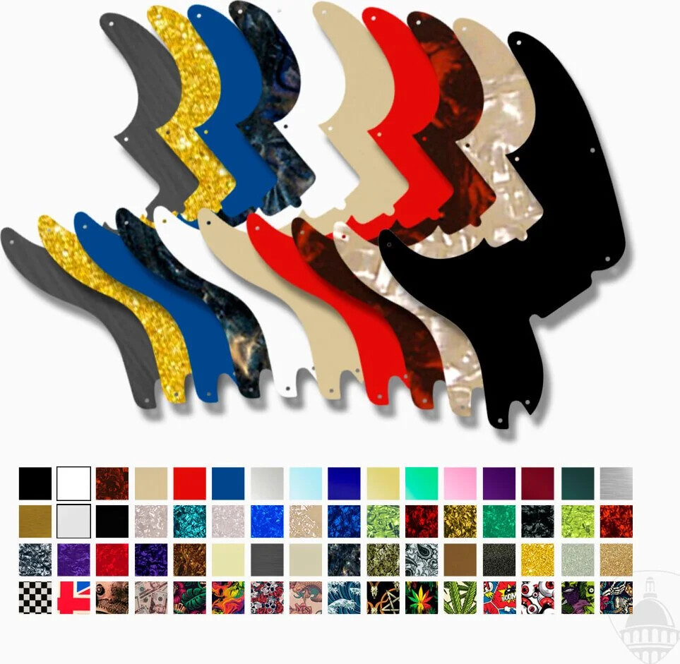 WD Custom Pickguard For Left Hand Fender 60th Anniversary Precision Bass