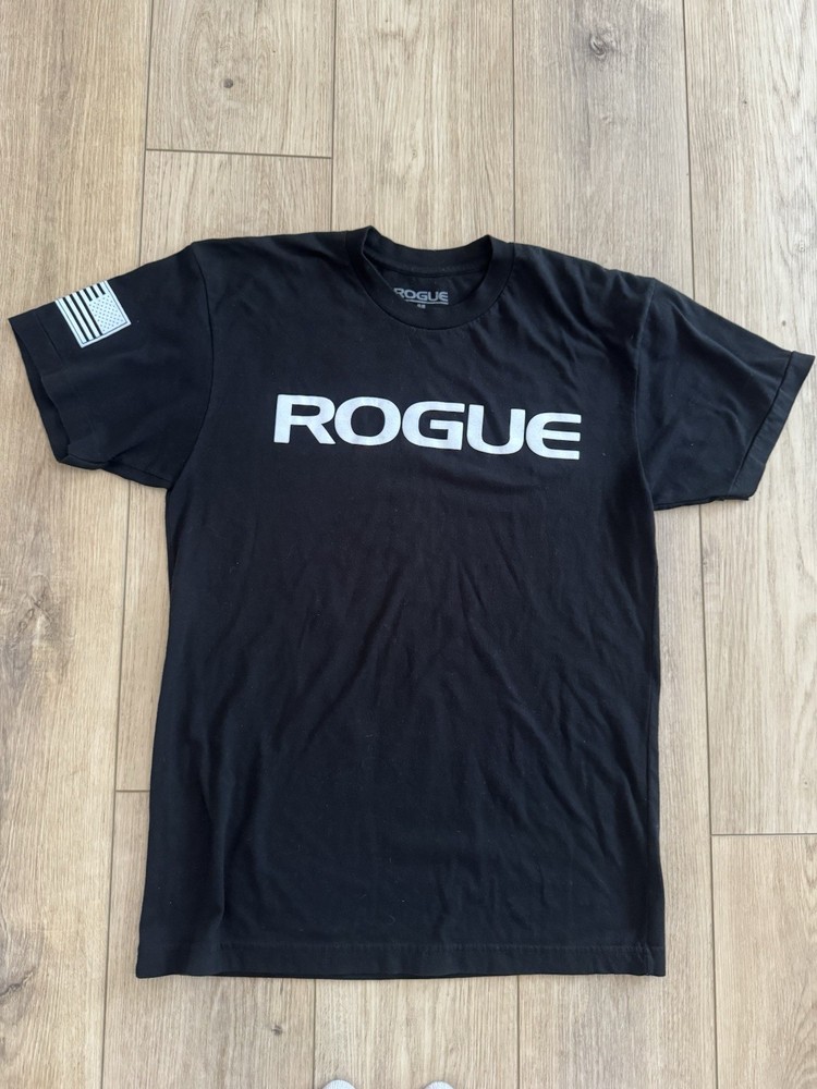 Rogue Black Crew Neck Short Sleeve USA Graphic Print T-Shirt Men’s M Regular