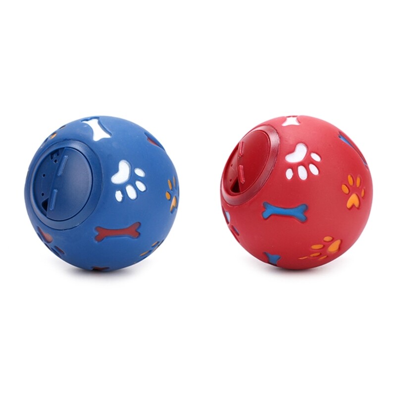 Dog Chew Toy Leak Fillable Treat Ball Training Toy for Dog Teeth Clean