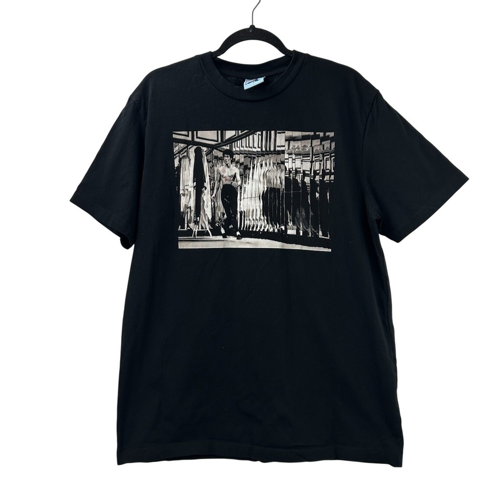 Bruce Lee “Hall Of Mirrors” T-Shirt Men's Large Black Short Sleeve Graphic Tee