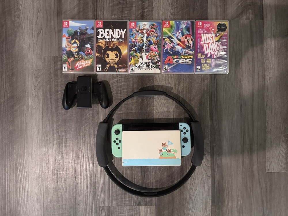 Nintendo Switch Animal Crossing New Horizons Edition 32GB Console Bundle