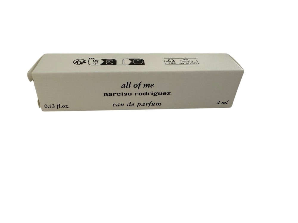 Narciso Rodriguez ALL OF ME Eau de Parfum 0.13 fl oz.  New In Box Travel Size