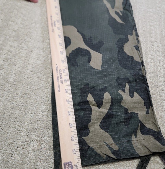 Vintage Camo Cargo Paratrooper Pants Men 38x32 Ripstop Woodland Baggy Y2K