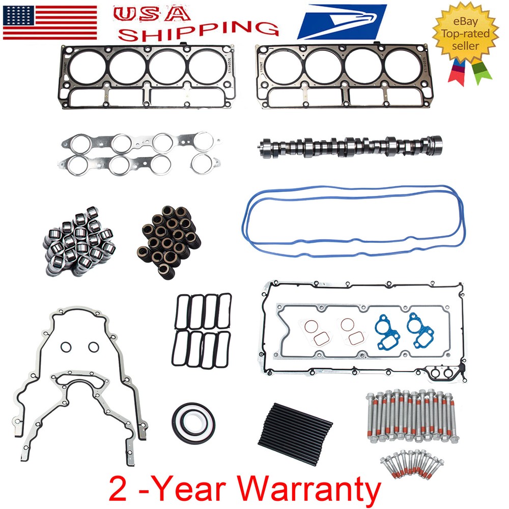 97-UP Chevy LS 4.8 5.3 Sloppy Stage 2 Cam Kit with Lifters & Pushrods for Trucks SUVs