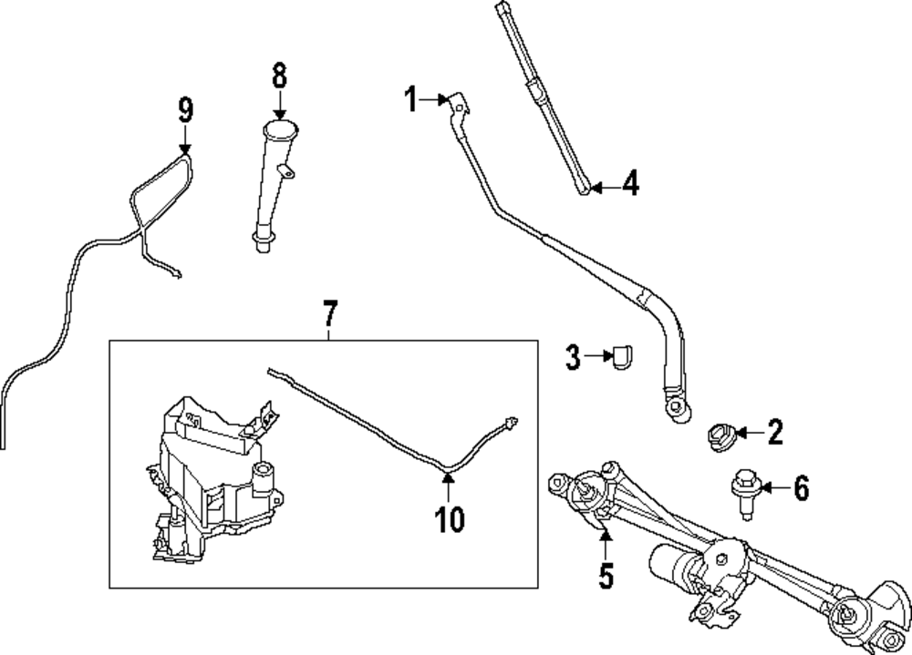 Genuine Nissan Washer Reservoir 28910-6SA2A