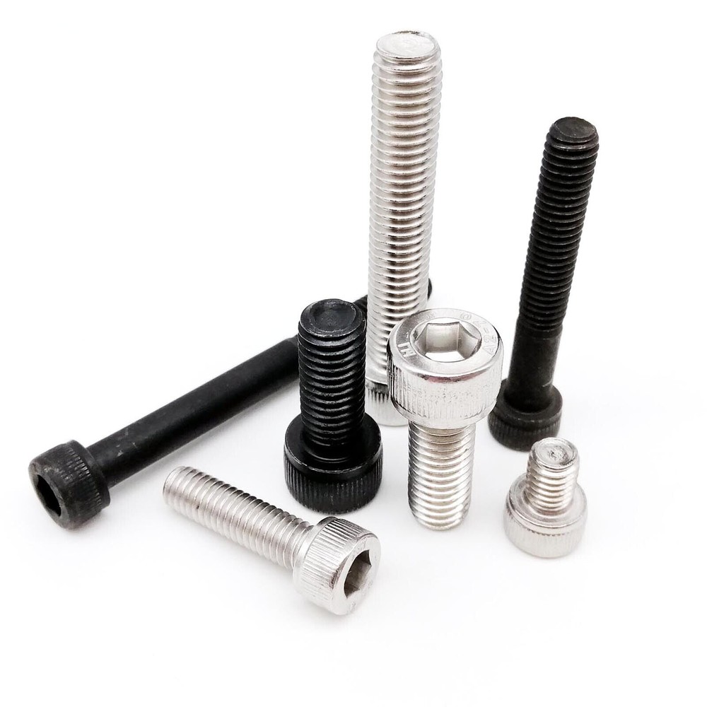 1/50x M3 M4 M5 M6 M8 Hex Hexagon Socket Cap Allen Head Screw Bolt Length 4-100mm
