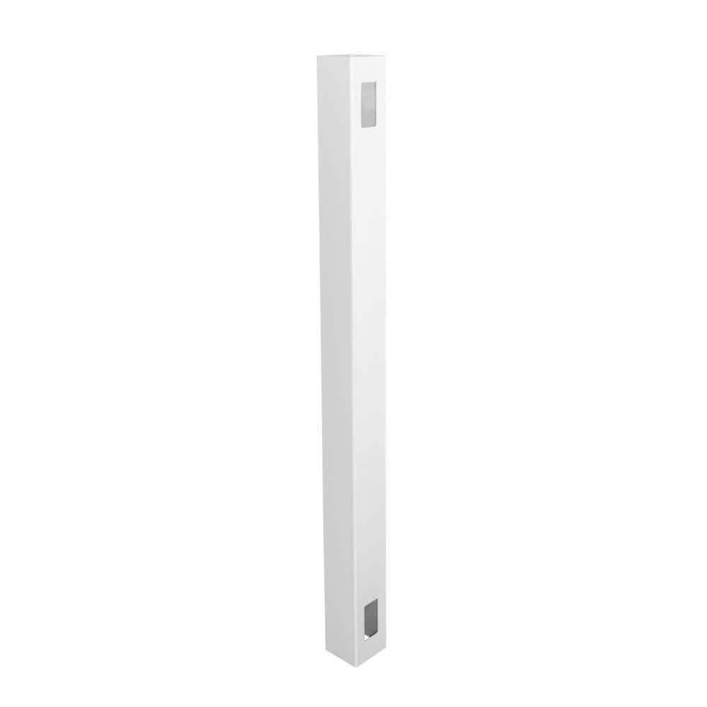 5x5x11.6ft White Vinyl Fence End Post LWPT-END-5X140