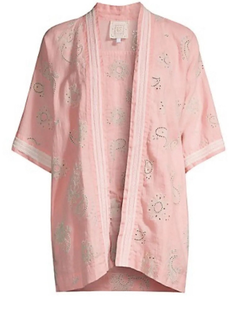 NWT Johnny Was Faye Eyelet Embroidered Kimono Sz Small Could Fit Medium